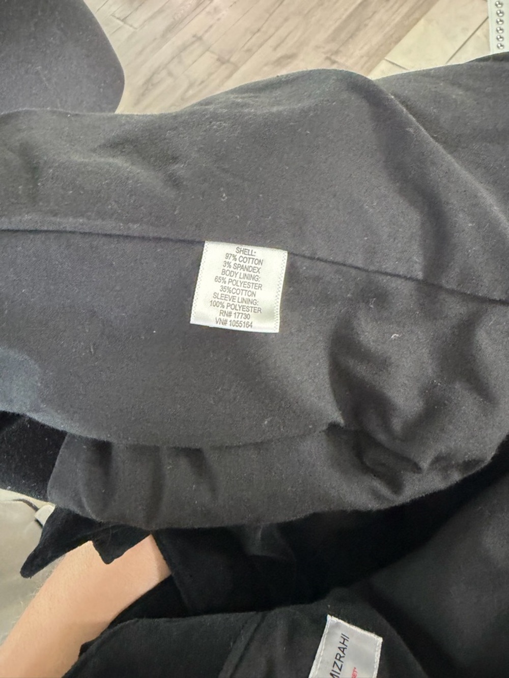 Isaac Mizrahi for Target Black Button Front Jacket Coat Size Large - Picture 5 of 6